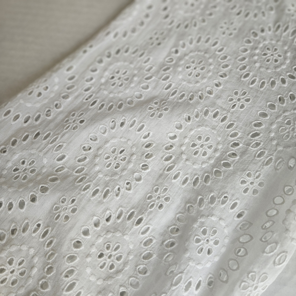 Happy Nature Women White Open Lace Dress/Tunic Size Large - Picture 11 of 16